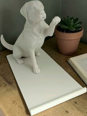 Hand Crafted Labrador Retriever Raised Paw Phone Holder